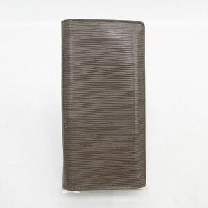 Louis Vuitton Epi Portefeuille Brazza Long Wallet Brown